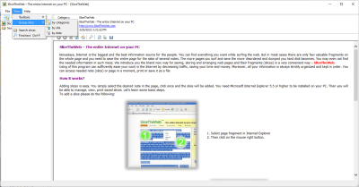 Screenshot of the application SliceTheWeb - #2