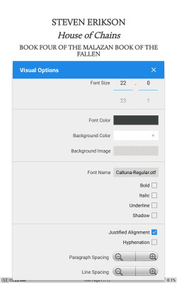Screenshot of the application Moon+ Reader - #2