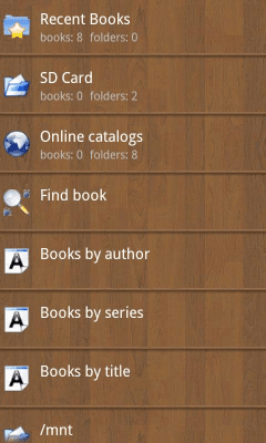 Screenshot of the application Cool Reader - #4