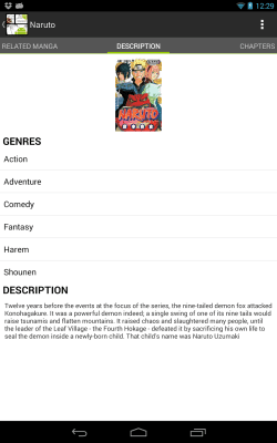 Screenshot of the application vReader - #2