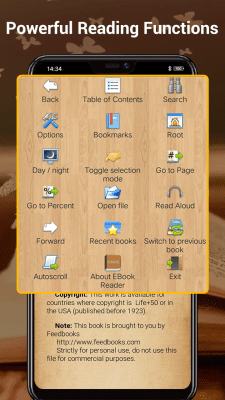Screenshot of the application EBook Reader & Free ePub Books - #3