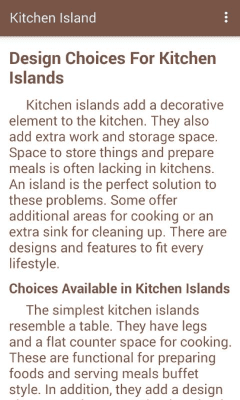 Screenshot of the application Kitchen Island Ideas - #8
