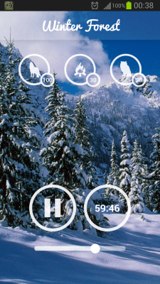 Screenshot of the application Forest Sounds - #5