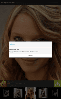 Screenshot of the application Hairstyles Book Idea - #2