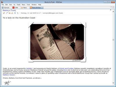 Screenshot of the application RSSOwl Portable DBinside - #2