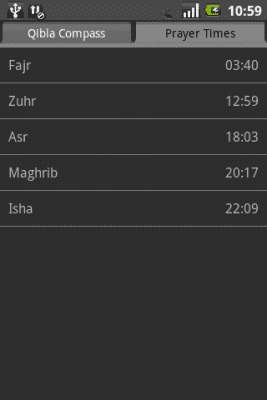 Screenshot of the application Qibla Compass - #2