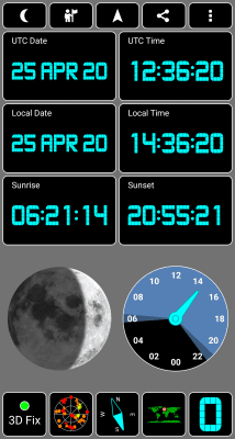 Screenshot of the application GPS Test - #3