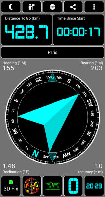 Screenshot of the application GPS Test - #5