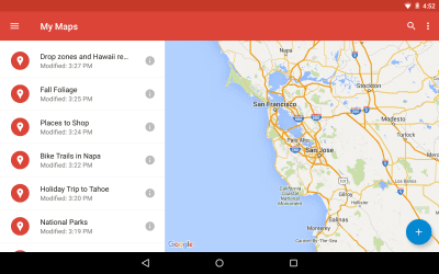 Screenshot of the application Google My Maps - #8