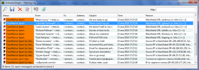 Screenshot of the application AntispamSniper for Windows Live Mail - #5