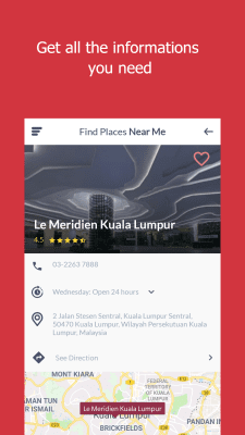Screenshot of the application Find a place nearby - #4