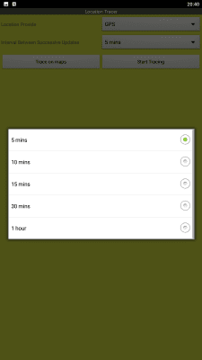 Screenshot of the application My Location Tracker - #2