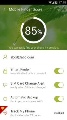 Screenshot of the application NQ Mobile Easy Finder - #2