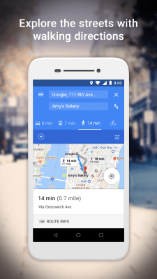 Screenshot of the application Google Maps Go - #4