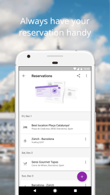 Screenshot of the application Google Trips - #3