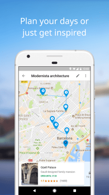 Screenshot of the application Google Trips - #4