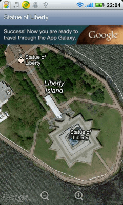 Screenshot of the application Famous Places - #2