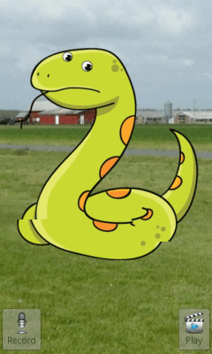 Screenshot of the application Talking Snake - #3