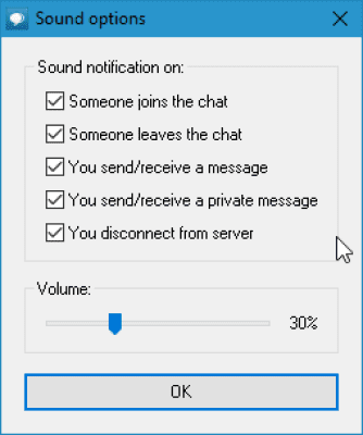 Screenshot of the application IP-Chat - #4