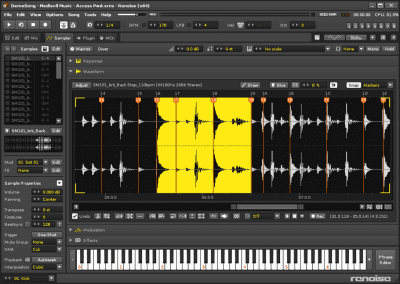 Screenshot of the application Renoise - #2