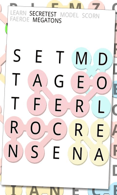 Screenshot of the application The words - #2