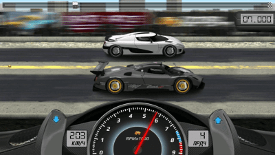 Screenshot of the application Drag Racing - #4