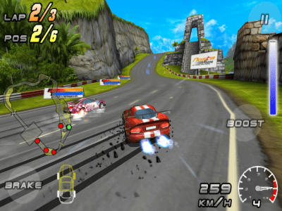 Screenshot of the application Raging Thunder 2 - Free - #4