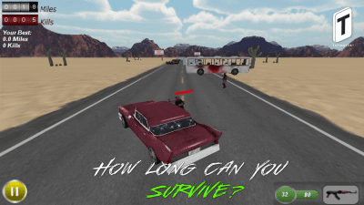 Screenshot of the application Drive With Zombies 3D - #2