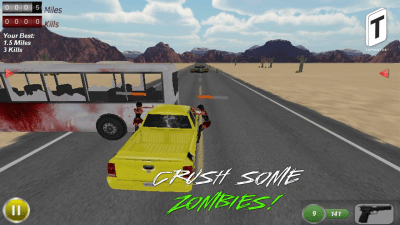 Screenshot of the application Drive With Zombies 3D - #5