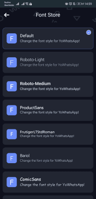 Screenshot of the application YoWhatsApp - #8