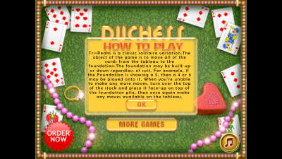 Screenshot of the application Duchess Solitaire - #2