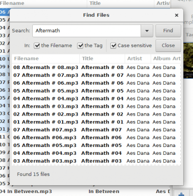 Screenshot of the application EasyTAG - #6