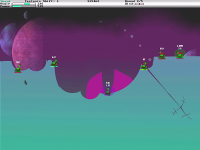 Screenshot of the application Atomic Tanks - #2