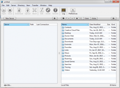 Screenshot of the application FTP Disk - #3