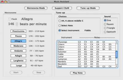 Screenshot of the application Music Assistant - #3