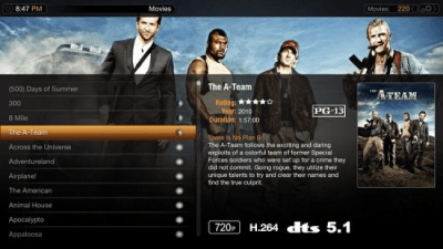 Screenshot of the application Plex Home Theater - #2