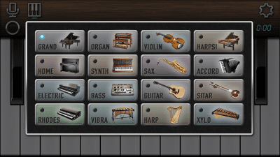 Screenshot of the application My Piano - #4