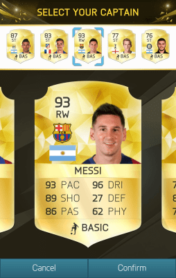 Screenshot of the application EA SPORTS FIFA 16 Companion - #2
