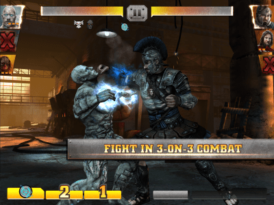 Screenshot of the application WWE Immortals - #3