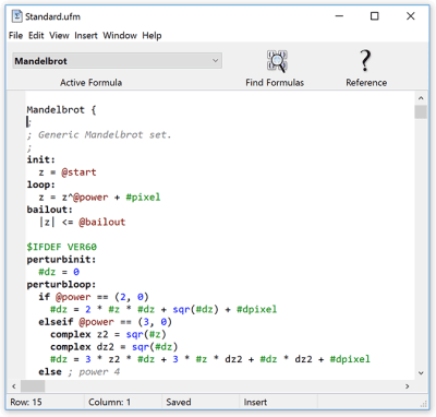 Screenshot of the application Ultra Fractal - #4