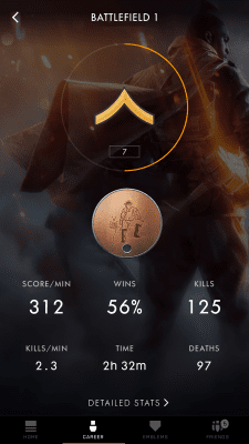 Screenshot of the application Battlefield Companion - #2
