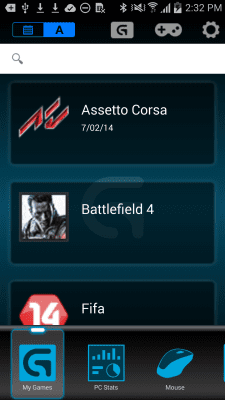 Screenshot of the application Logitech Arx Control - #2