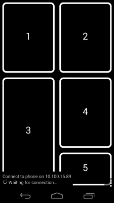 Screenshot of the application DroidPad: PC Joystick & mouse - #2