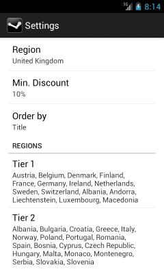 Screenshot of the application Steam Sales - #5