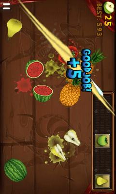 Screenshot of the application Fruit Slice - #2