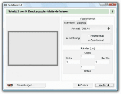 Screenshot of the application PosteRazor Portable - #2
