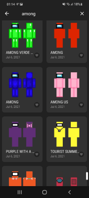 Screenshot of the application Skin World - #3