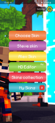 Screenshot of the application Skin Editor for Minecraft PE (3D) - #6