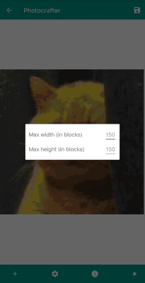 Screenshot of the application Pixel art for Mynkraft - #5