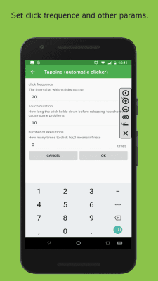 Screenshot of the application Clicking - automatic clicker - #3